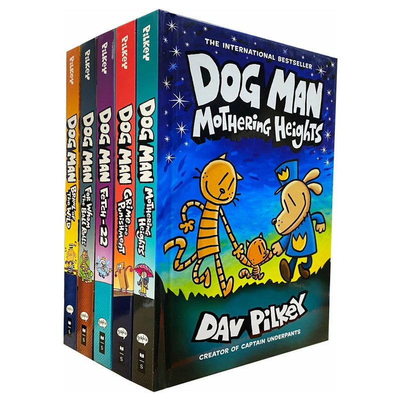 Dog Man books series 10 books Collection Set by Dav Pilkey