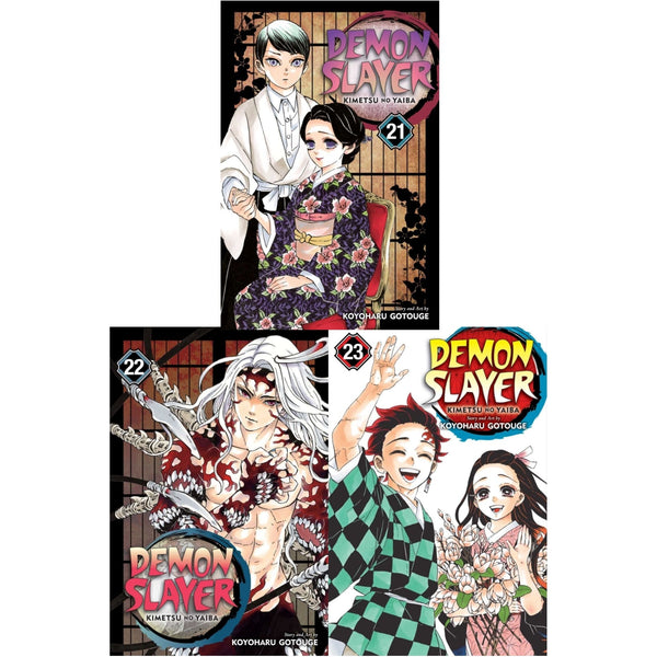 Demon Slayer Vol 21,22,23 Collection 3 Books Set By Kimetsu No Yaiba and Koyoharu Gotouge