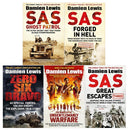 Damien Lewis 5 Books Collection Set (The Ministry of Ungentlemanly Warfare, SAS Great Escapes Three, SAS Forged in Hell, SAS Ghost Patrol, Zero Six Bravo)