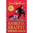 David Walliams 4 Books Collection Set - Gangsta Granny Strikes Again, Bad Dad, SPACEBOY, Code Name Bananas