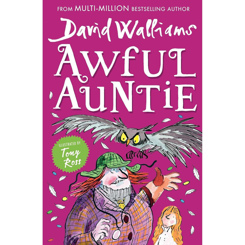 David Walliams 4 Books Collection Set (Awful Auntie, Grandpa’s Great Escape, Bad Dad, Robodog)