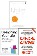 Designing Your Life, Radical Candor and Quiet 3 Books Collection Set | Personal Development, Leadership, Career Success & Self Improvement
