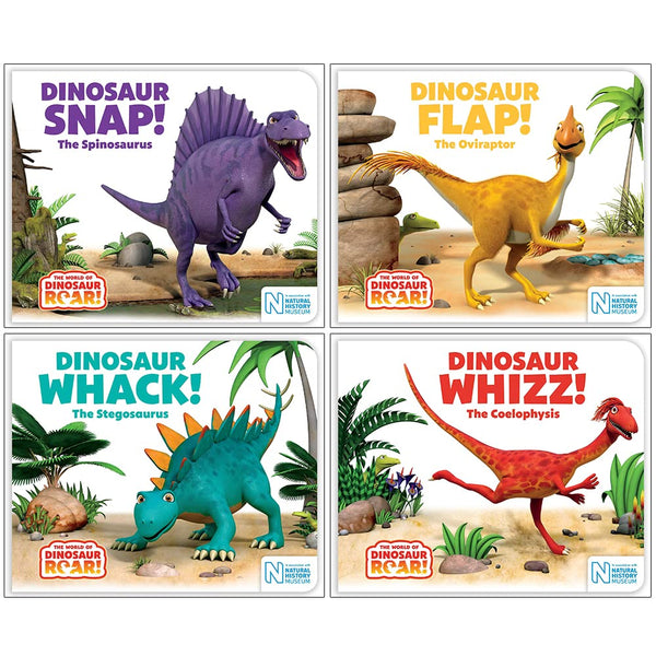 The World of Dinosaur Roar Series Books 5 - 8 Collection Set (Dinosaur