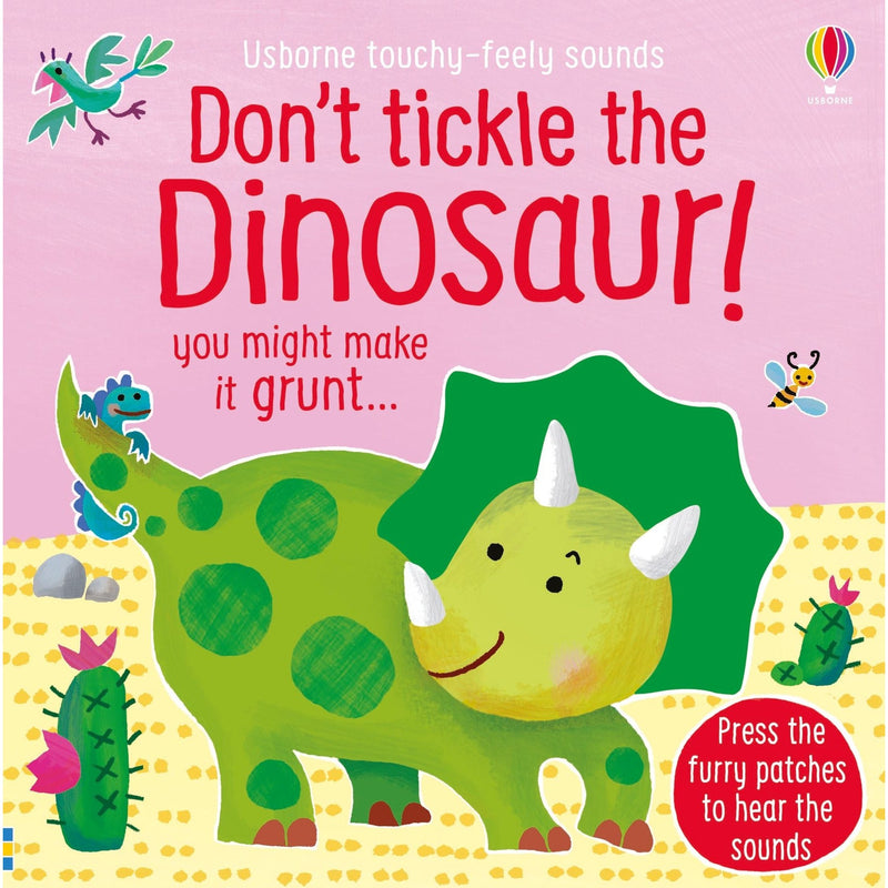 Usborne Don't Tickle Collection 4 Books Set (Touchy-Feely Sound Books) Unicorn, T-Rex, Dinosaur, Pig