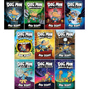 Dog Man Series 10 Books Collection Set by Dav Pilkey Mothering Heights, Grime and Punishment, Fetch-22, For Whom the Ball Rolls, Brawl of The Wild