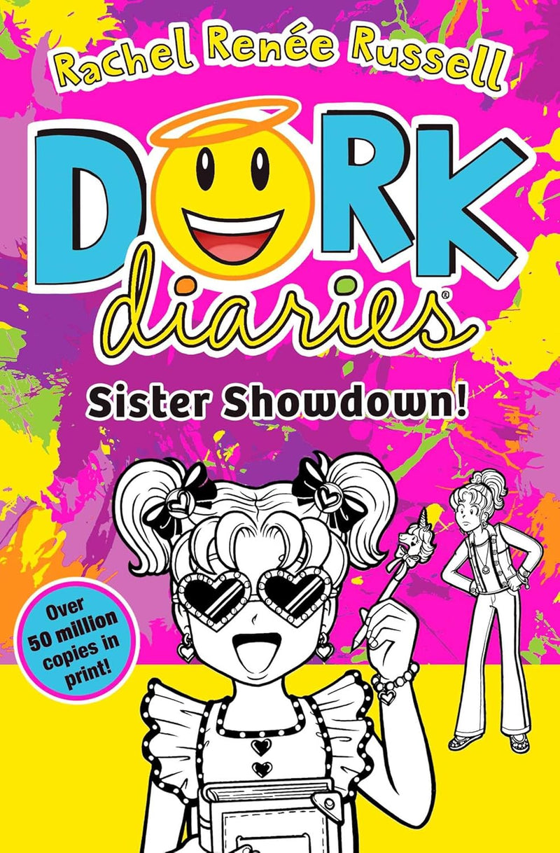 Dork Diaries Collection 4 Books Set (Volume 13-16) By Rachel Renee Russell (Birthday Drama!, Spectacular Superstar, I Love Paris!, Sister Showdown!)