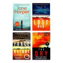 Jane Harper 4 Book Set – The Dry, Force of Nature, The Lost Man & The Survivors Crime Thriller Collection