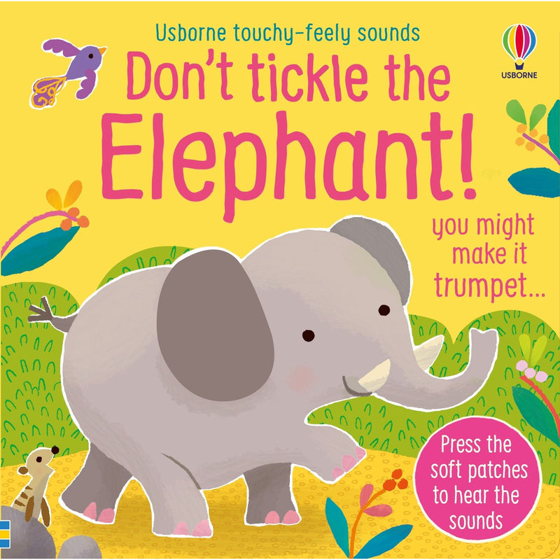 Usborne Don't Tickle Wildlife Series 1 Collection 5 Books Set (Touchy-Feely Sound Books) Elephant, Lion, Tiger, Hippo, Polar Bear
