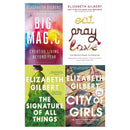 Elizabeth Gilbert 4 Books Collection Set (The Signature of All Things, City of Girls, Eat Pray Love, Big Magic)