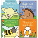 Usborne That’s Not My Farm Animals 4 Books Collection Set – Donkey, Duck, Lamb & Bee | Touchy-Feely Baby Board Books by Fiona Watt