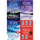 Fredrik Backman Beartown Collection 4 Books Set | Contemporary Literary Fiction (The Winner, Us Against You, Beartown, Anxious People)