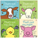 Usborne Thats Not My Farm Animals Collection 4 Books Set (Cow, Goat, Chick, Piglet)