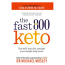 Fast 800 Keto and The Fast 800 Keto Recipe Book 2 Books Set by Dr Michael Mosley, Dr Clare Bailey