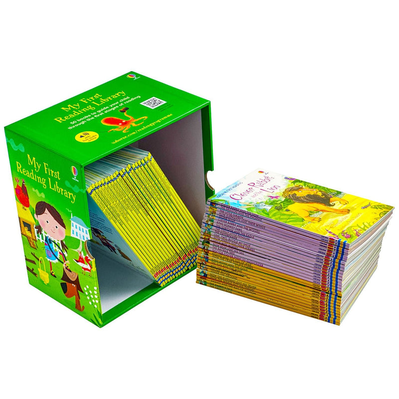 Usborne Very First Reading Library 50 Books Set Collection Age 3+ (Read At Home)