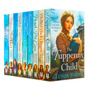 Glenda Young 9 Books Collection Set (The Tuppenny Child, Belle of the Back Streets, Pearl of Pit Lane, Toffee Factory Girls, Secrets of the Toffee Factory Girls + MORE)