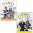 Hairy Dieters Go Veggie & Make It Easy 2 Book Set – Healthy & Simple Recipes by The Hairy Bikers