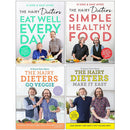 The Hairy Dieters Books 5–8 Collection 4 Books Set by The Hairy Bikers – Go Veggie, Eat Well & Healthy Cookbook Collection
