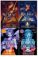 Hafsah Faizal Sands of Arawiya & Blood and Tea Series 4 Books Collection Set (We Hunt the Flame, We Free the Stars, A Tempest of Tea, A Steeping of Blood)