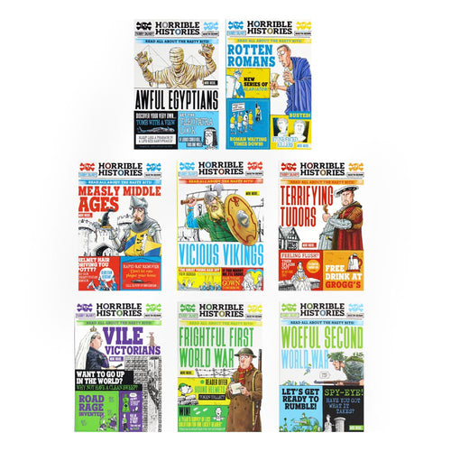Horrible Histories Series 8 Books Collection Set by Terry Deary