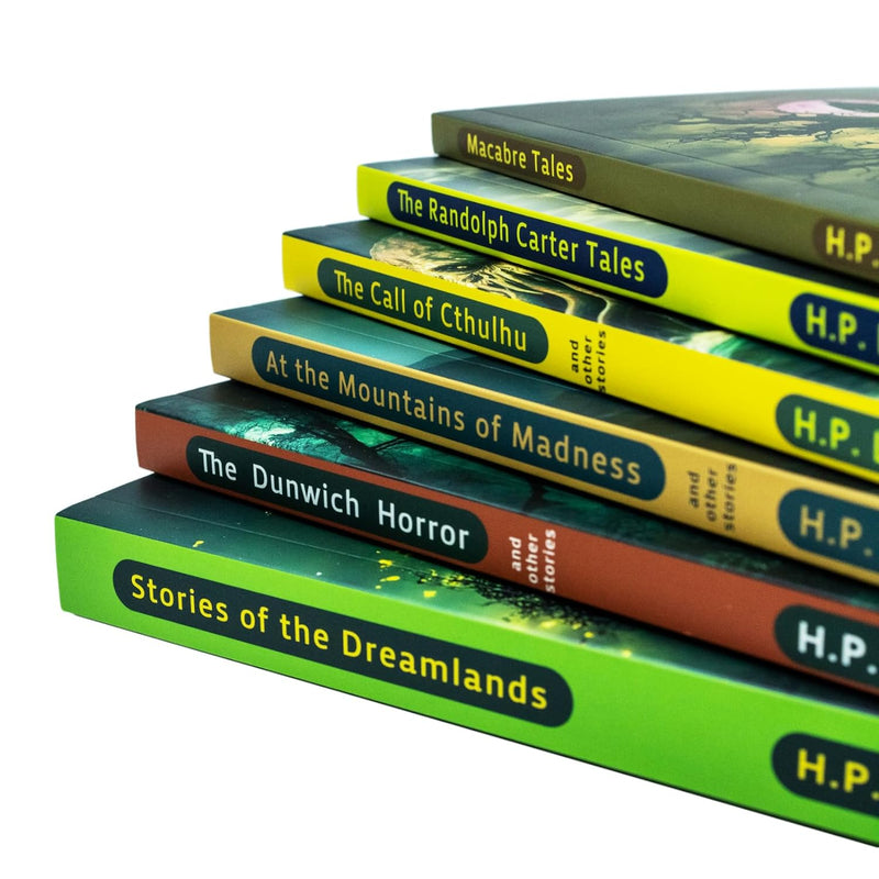 The H. P Lovecraft 6 Books Collection (Macabre Tales, At the Mountains of Madness, The Call of Cthulhu & Others)