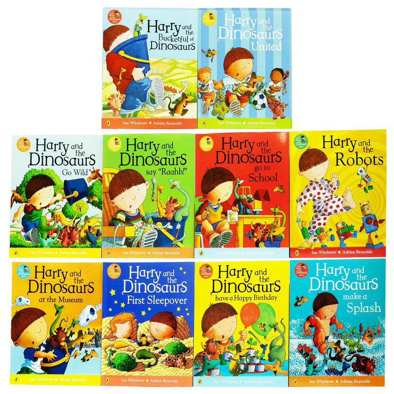 Harry And The Dinosaurs Collection 10 Books Set by Ian Whybrow