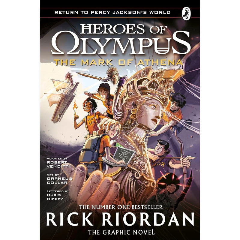 Heroes of Olympus Graphic Novels 3 Books Collection Set by Rick Riordan (The Lost Hero, The Son Of Neptune, The Mark of Athena)