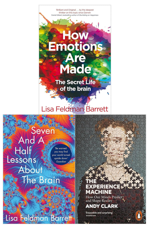 Seven and a Half Lessons About the Brain, How Emotions Are Made and The Experience Machine 3 Books Set by Lisa Feldman Barrett, Andy Clark