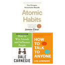 How To Talk To Anyone, Atomic Habits, How To Win Friends And Influence People 3 Books Collection Set