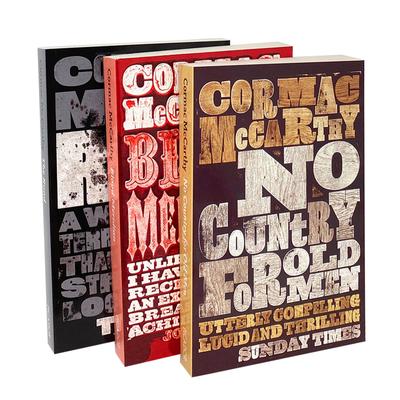Cormac McCarthy 3 Books Collection Set The Road, Blood Meridian, No Country for Old Men