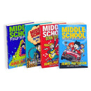 James Patterson Middle School Collection 4 Books Set (Books 10–13) | From Hero to Zero, Born to Rock, Master of Disaster, Field Trip Fiasco - Funny Children’s Series