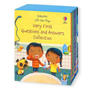 Usborne Lift-the-flap Series My Very First Questions and Answers Collection 4 Books Box Set