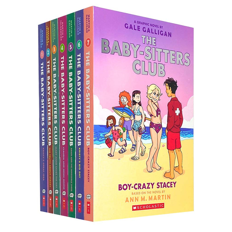 The Baby-Sitters Club Graphic Novels 7 Books Box Set Collection by Ann