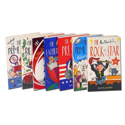 Tom McLaughlin Accidental Series 7 Books Collection Set - Accidental Secret Agent, President, Prime Minister, Billionaire, Father Christmas, Rock Star, Prime Minister Returns