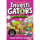InvestiGators Series by John Patrick Green Books 6-9 4 Books Set (All Tide Up, Heist and Seek, Class Action, [HB] Case Files)