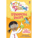 Izzy the Inventor Series By Zanna Davidson 6 Books Collection Set (The Unexpected Unicorn, The Curse of Doom, The Time Travelling Gnome, Teeny Tiny Ogres, The Elf Inspectors, The Scary Fairy)