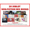Joblot Wholesale of 20 Non-Fiction Books Collection Set Self-Help, Health, Biography, Cooking, Business, Craft,  Hobbies and more