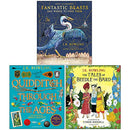 J.K. Rowling Illustrated Edition 3 Book Hardback Collection Set – Fantastic Beasts, Quidditch & Beedle the Bard