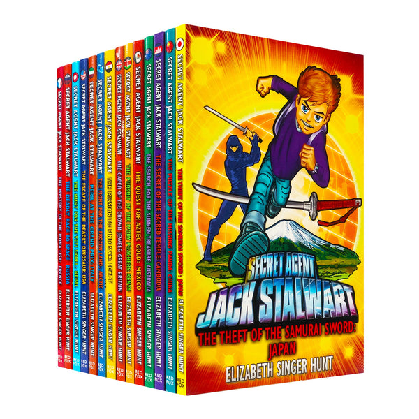 Jack Stalwart, Secret Agent Jack Stalwart By Elizabeth Singer Hunt - 14 Children Books Collection Set