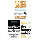 The Happy Index [HARDCOVER], The Dichotomy of Leadership [HARDCOVER], Fierce Leadership Collection 3 Books Set by James Timpson, Susan Scott, Leif Babin & Jocko Willink
