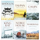 The Novels of the Asian Saga Series – 6 Books Collection Set by James Clavell | Shōgun, Tai-Pan, Gai-Jin, King Rat, Noble House & Whirlwind - Historical Fiction