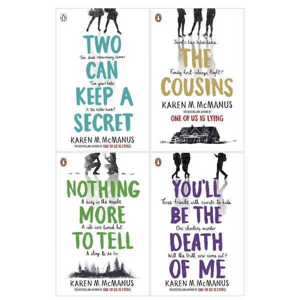 Karen McManus 4 Books Collection Set (Nothing More To Tell, The Cousins, Two Can Keep a Secret, You will be the Death of Me)