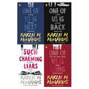 Karen M McManus Collection 4 Books Set (One of Us is Lying, One of Us is Next, One of Us is Back, Such Charming Liars)