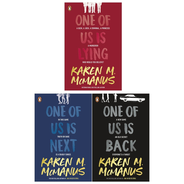 Karen M McManus Collection 3 Books Set (One of Us is Lying, One of Us is Next, One of Us is Back)