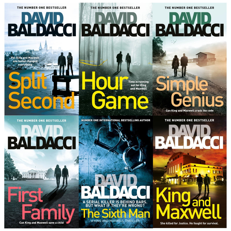 King and Maxwell Series 6 Books Collection Set by David Baldacci - King and Maxwell, The Sixth Man