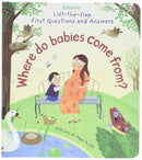 Usborne Lift-The-Flap First Questions and Answers 4 Books Set (Where Do Babies Come From?, What are Feelings?, Why do we need Bees?, Why do things Die?)
