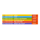 Ladybird Early Learning Library 6 Books Tuck-Box Set for Toddlers and Preschoolers (ABC, 123, Colours and Shapes, Everyday Words, Big and Little, What's the Time?)