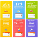 Ladybird Early Learning Library 6 Books Tuck-Box Set for Toddlers and Preschoolers (ABC, 123, Colours and Shapes, Everyday Words, Big and Little, What's the Time?)