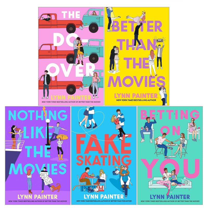 Lynn Painter Rom-Coms 5 Books Collection Set (Better Than the Movies, The Do-Over, Betting on You, Nothing Like the Movies, Fake Skating)