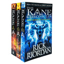 The Kane Chronicles Collection Rick Riordan 3 Books Set The Serpents Shadow, The Throne of Fire, The Red Pyramid