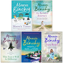 Maeve Binchy Collection 5 Books Set (The Return Journey, Tara Road, Maeve's Times, This Year It Will Be Different, Nights of Rain and Stars)